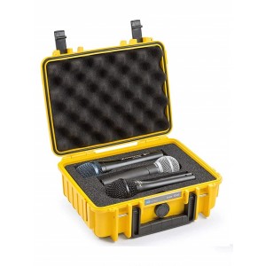 B&W Valise Type 1000 jaune 3 micros 1000/Y/3MC