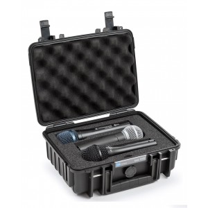 Valise Type 1000 gris insert mousse pour 3 microphones 1000/G/3MC