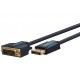 Câble adaptateur DisplayPort vers DVI-D actif 2 m