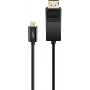 Câble Adaptateur USB-C™ DisplayPort™ 4K 60 Hz, 1,20 m, Noir