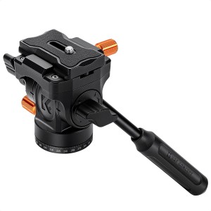 K&F Tete fluide avec poign&eacute;e Poids 300grs Charge 3.4Kg