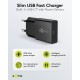 Goobay 20 W Chargeur Rapide USB-C PD GaN Slim noir