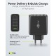 Goobay 68 W Chargeur Rapide Multiport USB-C PD GaN noir