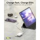 Goobay 65 W Chargeur Rapide Double USB-C PD GaN 90° Flat blanc (USB-C + USB-A)