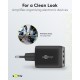 Goobay 65 W Chargeur Rapide Multiport USB-C PD GaN Nano noir