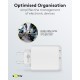 Goobay 36 W Chargeur Rapide Double USB-C PD blanc