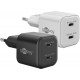 Goobay 35 W Chargeur rapide double USB-C PD GaN Nano noir