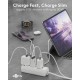 Goobay 30 W Chargeur Rapide Double USB-C PD GaN Slim blanc
