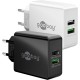 Goobay 28 W Chargeur Rapide Double USB-A QC noir