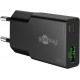 Goobay 20 W Chargeur Rapide Double USB-C PD GaN Slim noir