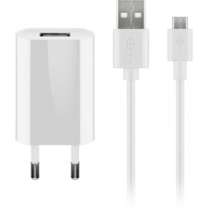 Goobay 5 W Charge Kit Micro-USB blanc (mod&egrave;le 44983)