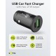 Goobay 27 W Power Delivery Chargeur Rapide Double USB pour Voiture USB-C PD