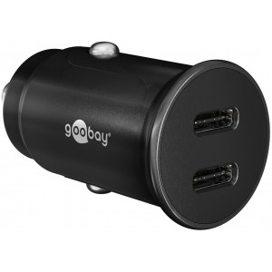 Goobay 30 W Power Delivery Chargeur Rapide pour Voiture USB-C PD (2x USB-C)